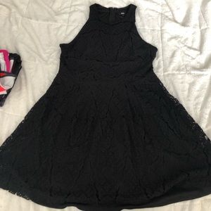 Black lace dress